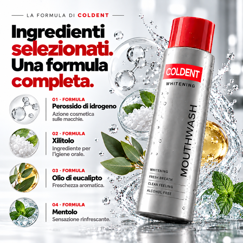 COLDENT™ - Colluttorio per sbiancamento e cura