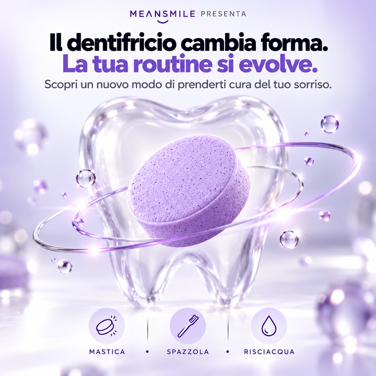 MEANSMILE - Compresse Dentifricio