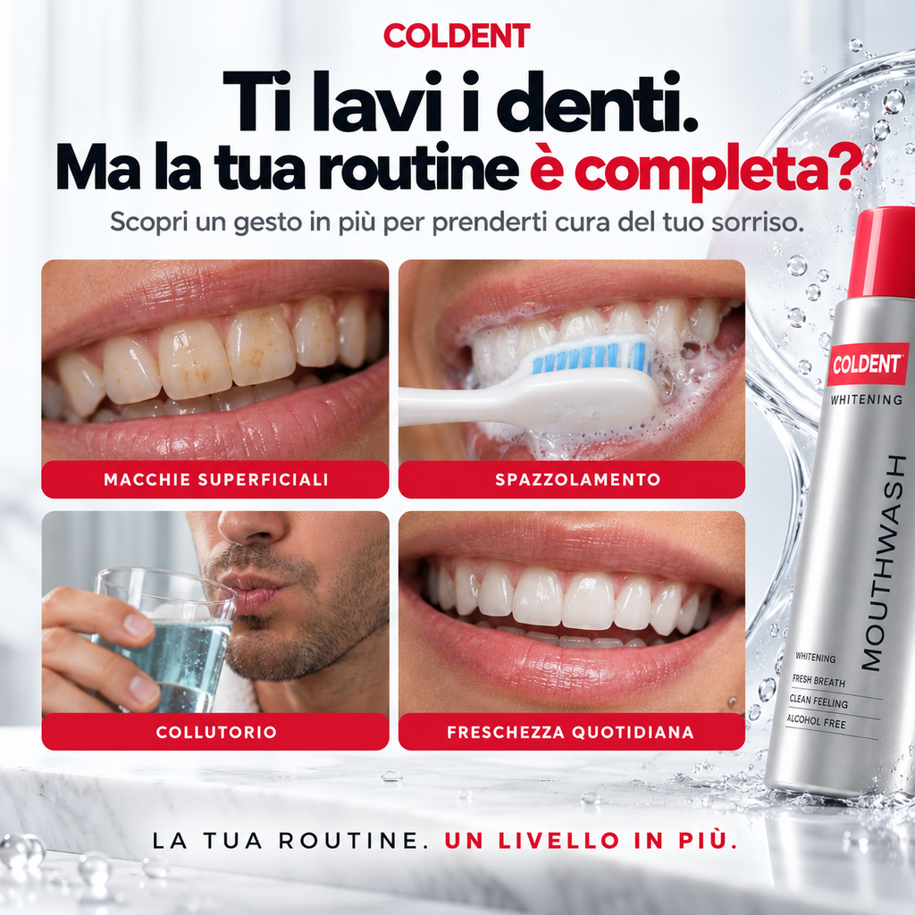 COLDENT™ - Colluttorio per sbiancamento e cura